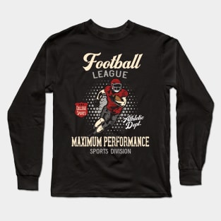 American Football League Player Vintage Design Long Sleeve T-Shirt